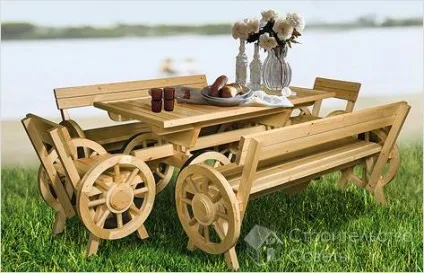 Садова меблі своїми руками - як зробити (фото)