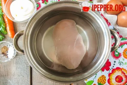 Салат «ніжність» з куркою - покроковий рецепт з фото (рецепт) Салат «ніжність» з куркою - покроковий рецепт з фото