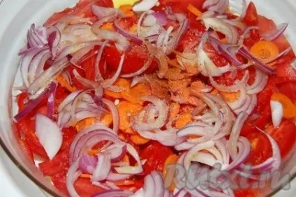 Салат з перцем і помідорами - рецепт з фото (помідорами) Салат з перцем і помідорами - рецепт з фото