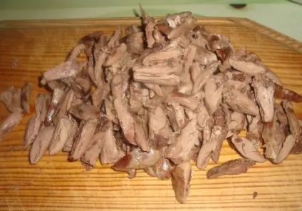 Салат з курячих сердечок покрокові рецепти з фото і відео (салат) Салат з курячих сердечок покрокові рецепти з фото і відео