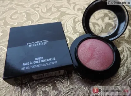 Рум'яна mac mineralize blush - «шалено красиві рум'яна-хамелеони з підсвічується ефектом і (особі тільки рум'яна) Рум'яна mac mineralize blush - «шалено красиві рум'яна-хамелеони з підсвічується ефектом і