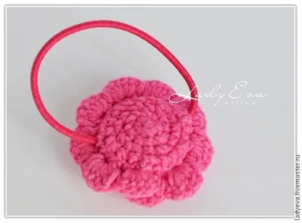 Розочка гачком - ярмарок майстрів - ручна робота, handmade