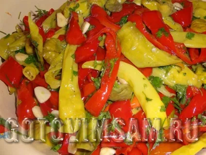 Салат з огірків, цибулі та солодкого перцю, кулінарні рецепти (лука) Салат з огірків, цибулі та солодкого перцю, кулінарні рецепти