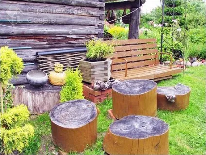 Садова меблі своїми руками - як зробити (фото)