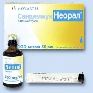 Сандімун Неорал - інструкція із застосування препарату (Неорал) Сандімун Неорал - інструкція із застосування препарату