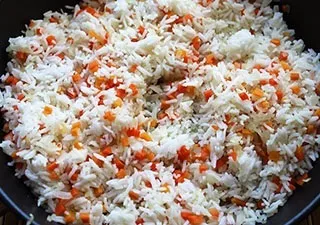 Сьомга з рисом в фользі, приготуй, сподобається!