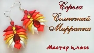 Сережки канзаші своїми руками (сережка канзаші рука) Сережки канзаші своїми руками