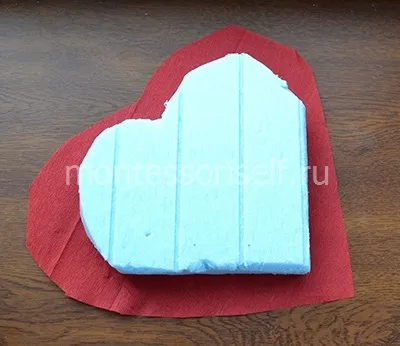 Серце з цукерок своїми руками