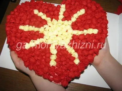 Серце з серветок майстер клас (серце) Серце з серветок майстер клас