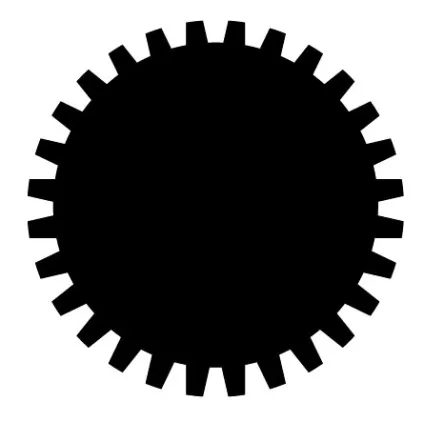 Шестерня в illustrator