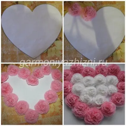 Серце з серветок майстер клас (серветок) Серце з серветок майстер клас