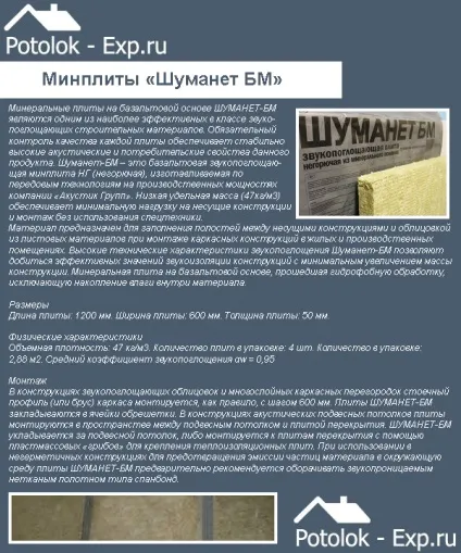 Шумоізоляція стелі в квартирі - сучасні матеріали, їх особливості, монтаж (стелі) Шумоізоляція стелі в квартирі - сучасні матеріали, їх особливості, монтаж