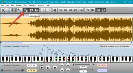 Завантажити transcribe! Безкоштовно російською (кнопку панелі інструментів) Завантажити transcribe! Безкоштовно російською
