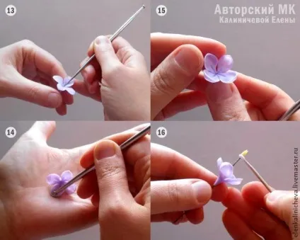 Бузок з холодного фарфору