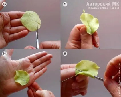 Бузок з холодного фарфору