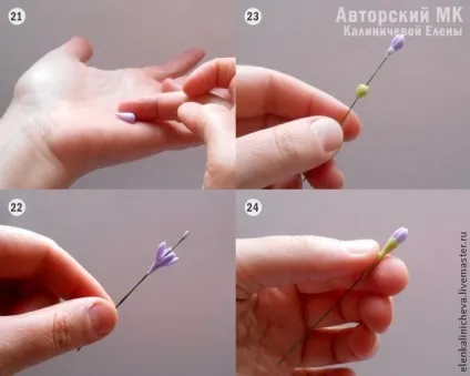 Бузок з холодного фарфору