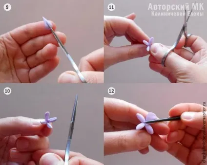 Бузок з холодного фарфору