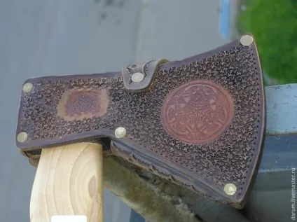 Робимо шкіряний чохол для сокири - ярмарок майстрів - ручна робота, handmade (кнопка) Робимо шкіряний чохол для сокири - ярмарок майстрів - ручна робота, handmade