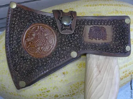 Робимо шкіряний чохол для сокири - ярмарок майстрів - ручна робота, handmade (тиснення) Робимо шкіряний чохол для сокири - ярмарок майстрів - ручна робота, handmade