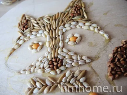 Декоративне панно з круп - домашній hand-made (панно) Декоративне панно з круп - домашній hand-made