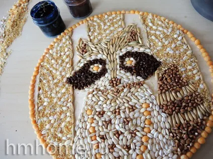 Декоративне панно з круп - домашній hand-made (круп) Декоративне панно з круп - домашній hand-made