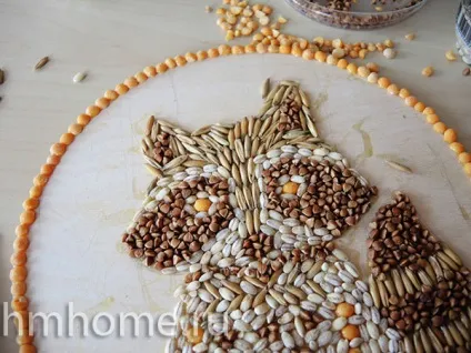 Декоративне панно з круп - домашній hand-made (декоративне) Декоративне панно з круп - домашній hand-made