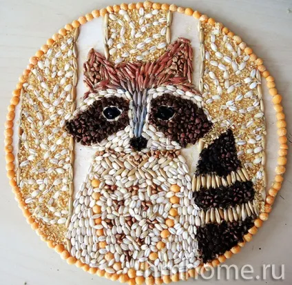 Декоративне панно з круп - домашній hand-made (круп) Декоративне панно з круп - домашній hand-made