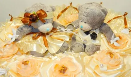 Весільний букет з іграшок м'яких для нареченої на весіллі (букет) Весільний букет з іграшок м'яких для нареченої на весіллі