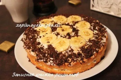 Торт з бананами рецепт (торт з бананом і сметаною) Торт з бананами рецепт
