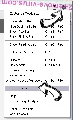 Видалення web bar toolbar