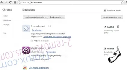Видалення web bar toolbar