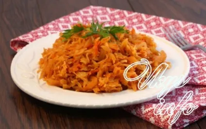 Тушкована капуста з сосисками рецепт з фото (капуста) Тушкована капуста з сосисками рецепт з фото