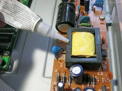 Усуваємо високочастотний писк (свист) в блоці живлення dvd-плеєра philips dvp5102kx (свист) Усуваємо високочастотний писк (свист) в блоці живлення dvd-плеєра philips dvp5102kx