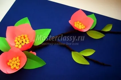 Весняні вироби з паперу (аплікації з паперу для дітей) Весняні вироби з паперу