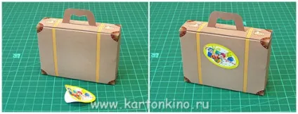 Дитячий чемоданчик з паперу - і упаковка, і іграшка (упаковка) Дитячий чемоданчик з паперу - і упаковка, і іграшка