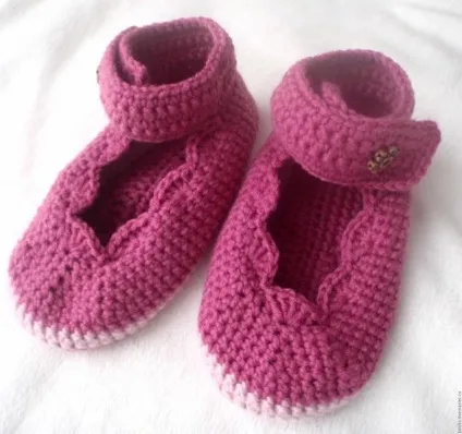Дитячі тапочки гачком - ярмарок майстрів - ручна робота, handmade (дитячі тапочки гачком) Дитячі тапочки гачком - ярмарок майстрів - ручна робота, handmade