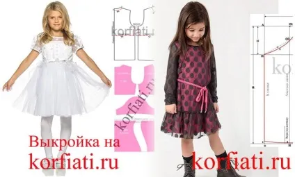 Форма основа сукні для дівчинки від а