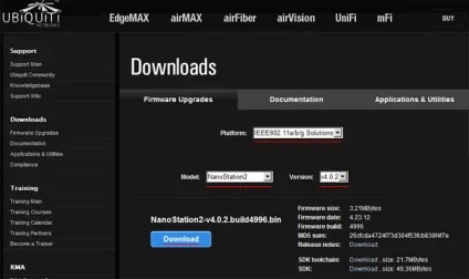 Включаємо airmax в ubiquiti