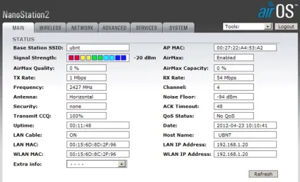 Включаємо airmax в ubiquiti