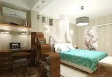 Зонування спальні будинок і кімнатами, дизайн з двома зонами, фото з гіпсокартоном, як відокремити (спальні) Зонування спальні будинок і кімнатами, дизайн з двома зонами, фото з гіпсокартоном, як відокремити
