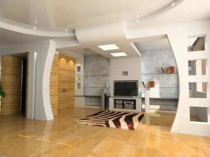 Дизайн підвісних стель для кухні та передпокою (38 фото) (підвісних) Дизайн підвісних стель для кухні та передпокою (38 фото)