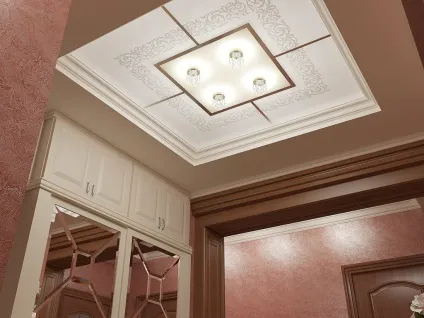 Дизайн підвісних стель для кухні та передпокою (38 фото) (дизайн) Дизайн підвісних стель для кухні та передпокою (38 фото)