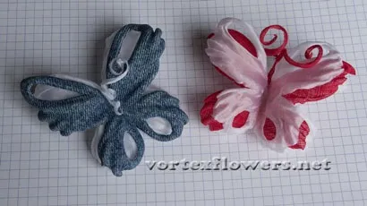 Метелик з тканини, vortex flowers