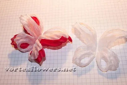 Метелик з тканини, vortex flowers