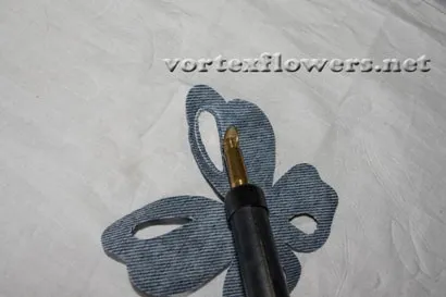 Метелик з тканини, vortex flowers