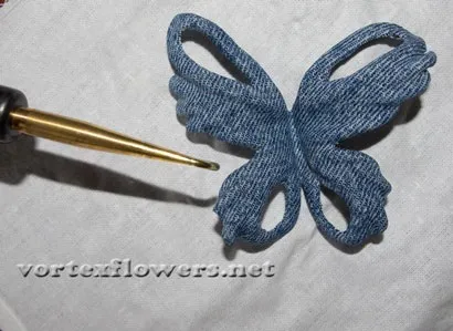 Метелик з тканини, vortex flowers
