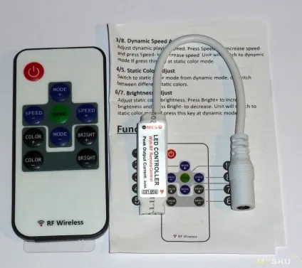 Бездротовий rf wireless rgb controller