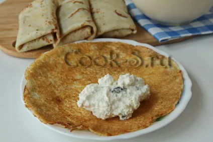 Млинці з сиром в духовці зі сметаною - покроковий рецепт з фото, десерти (сметаною) Млинці з сиром в духовці зі сметаною - покроковий рецепт з фото, десерти
