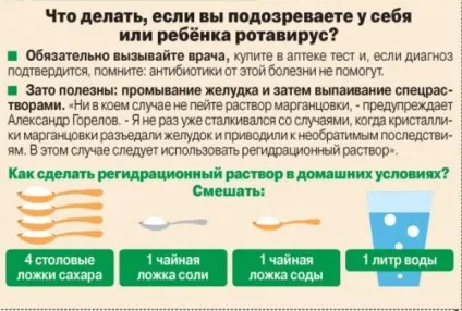 Дієта при ротовірус, що можна їсти дорослому (водного сольового балансу) Дієта при ротовірус, що можна їсти дорослому