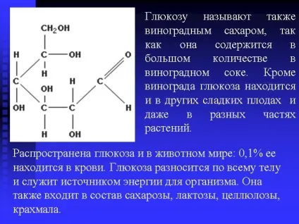 Глюкозу називають також виноградним цукром, так як вона міститься в - презентація 1342-7 (так) Глюкозу називають також виноградним цукром, так як вона міститься в - презентація 1342-7